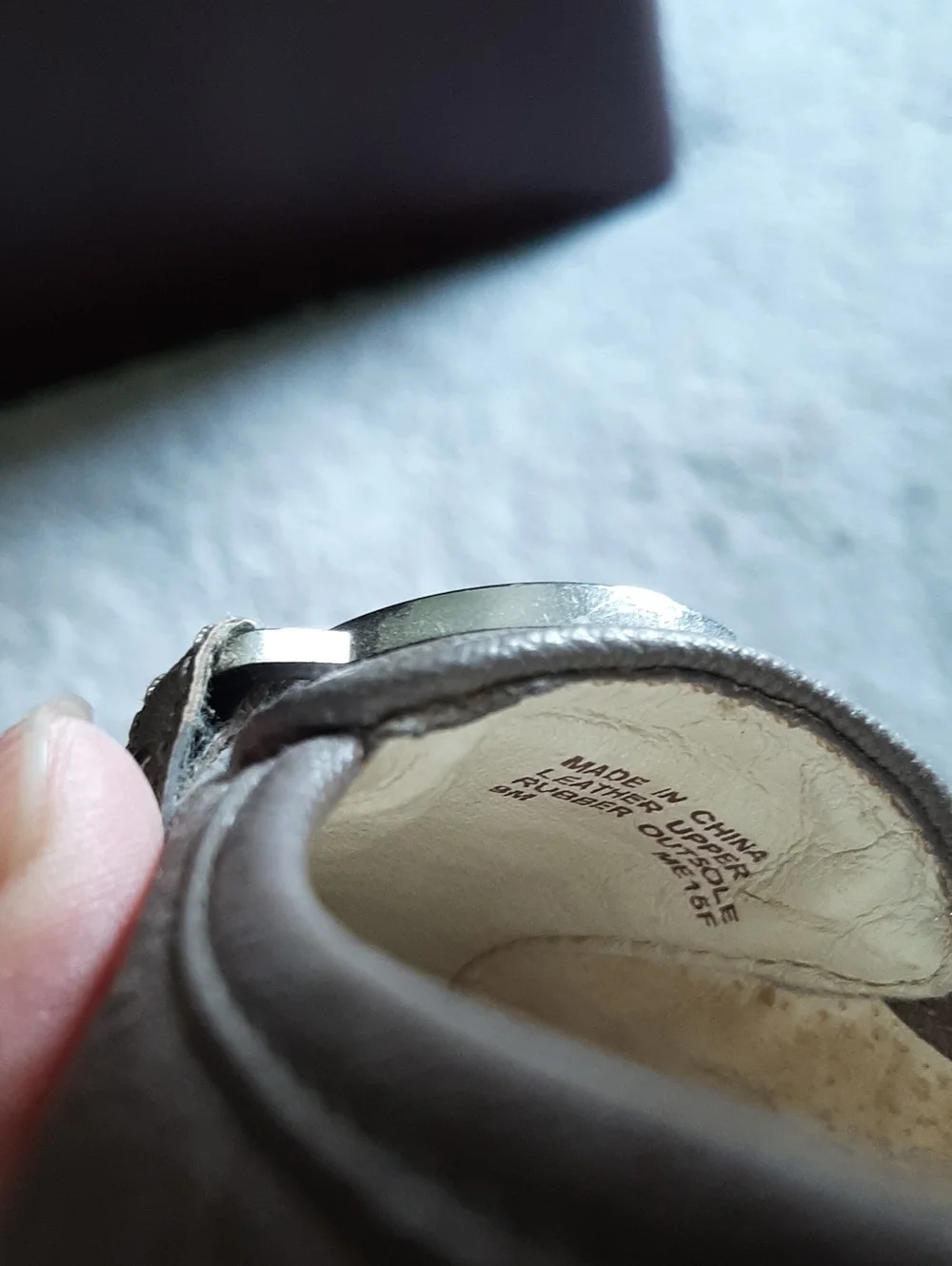 Michael Kors Brown Leather MK Logo Ballet Flats 9M